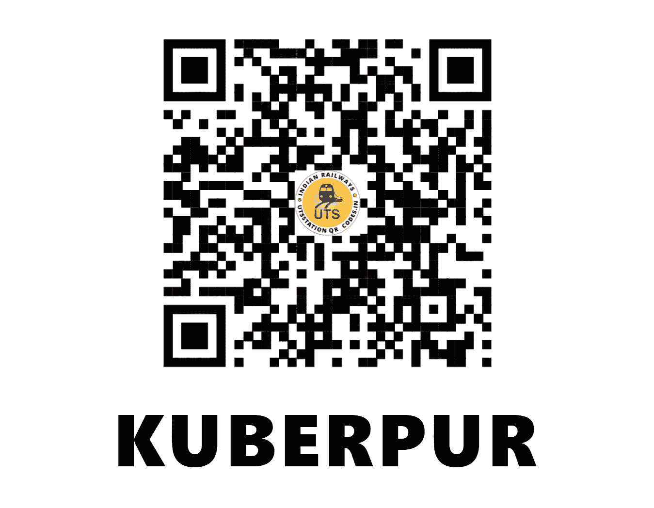 UTS QR Code for KUBERPUR - KBP - NC (UTTAR PRADESH)